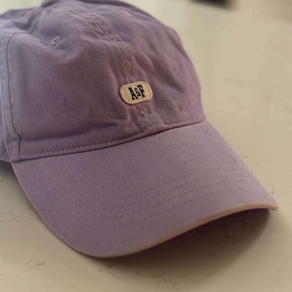 Abercrombie & Fitch womens Lavender garment dye baseball cap Hat vintage